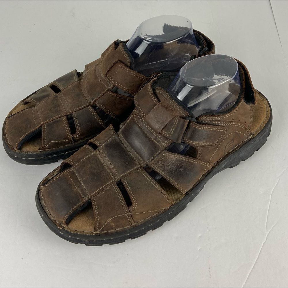 Skechers‎ Vintage Brown Leather Fisherman’s Sandals  Men’s Size 11 Y2K 90’s